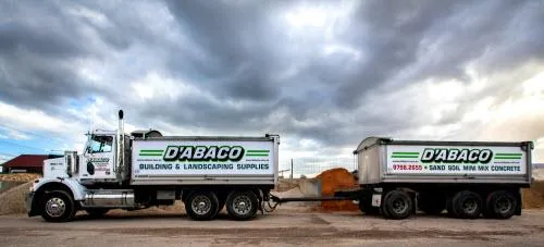 D'Abaco delivery truck side view